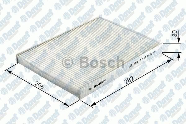 BOSCH 1987432300 Polen [Kabin] Filtresi Aktif Karbonlu A3 Octavia 1.6 1.8 1.9 Tdi Bora 1.4 1.6 1.6 Fsi 1.8 1.8 T